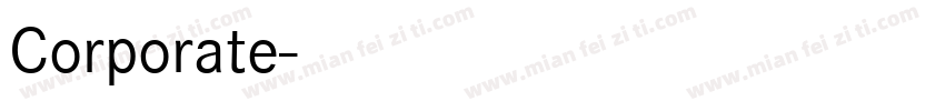 Corporate字体转换