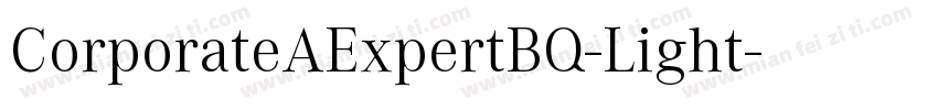 CorporateAExpertBQ-Light字体转换