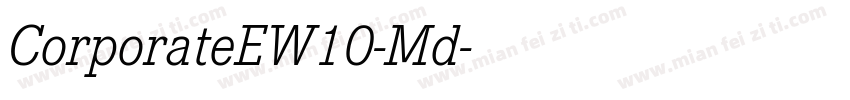 CorporateEW10-Md字体转换
