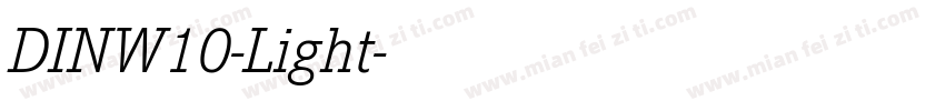 DINW10-Light字体转换