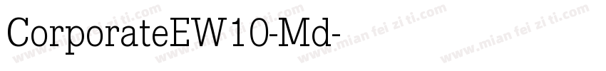 CorporateEW10-Md字体转换