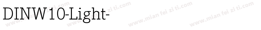 DINW10-Light字体转换