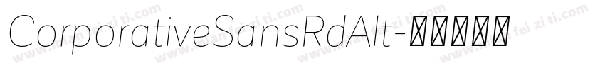 CorporativeSansRdAlt字体转换