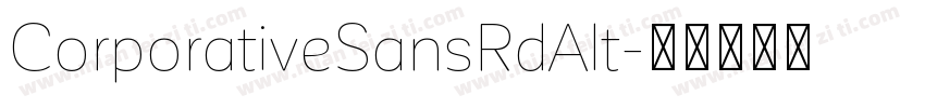 CorporativeSansRdAlt字体转换