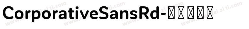 CorporativeSansRd字体转换