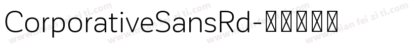 CorporativeSansRd字体转换