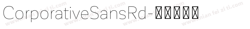 CorporativeSansRd字体转换
