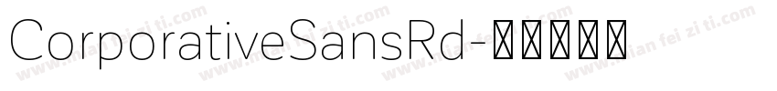 CorporativeSansRd字体转换