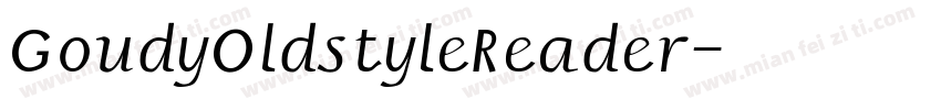 GoudyOldstyleReader字体转换