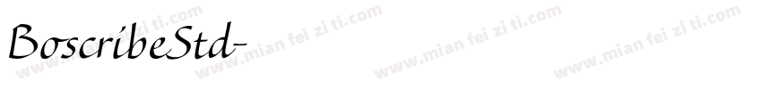 BoscribeStd字体转换