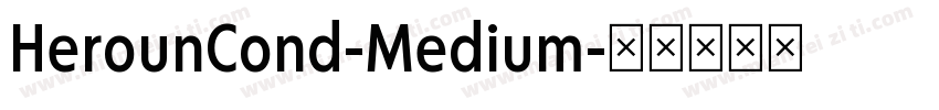 HerounCond-Medium字体转换