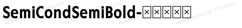 SemiCondSemiBold字体转换