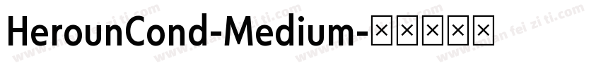 HerounCond-Medium字体转换