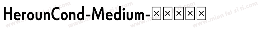 HerounCond-Medium字体转换