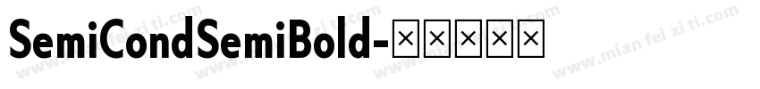 SemiCondSemiBold字体转换