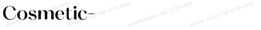 Cosmetic字体转换