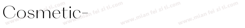 Cosmetic字体转换