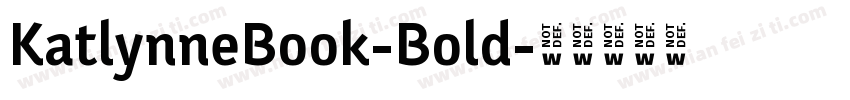 KatlynneBook-Bold字体转换