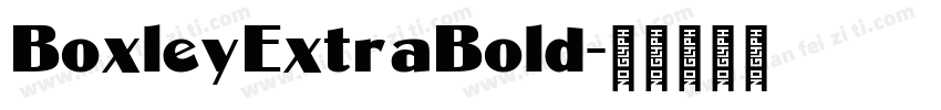 BoxleyExtraBold字体转换