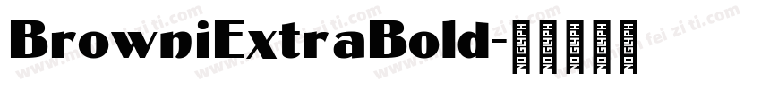 BrowniExtraBold字体转换