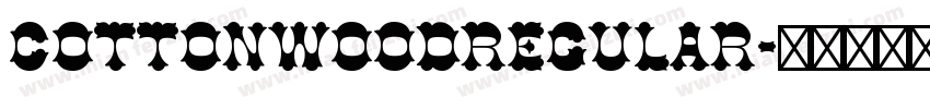CottonwoodRegular字体转换
