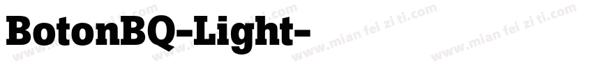 BotonBQ-Light字体转换