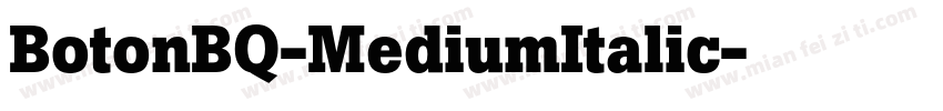 BotonBQ-MediumItalic字体转换