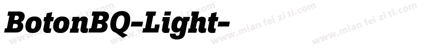 BotonBQ-Light字体转换