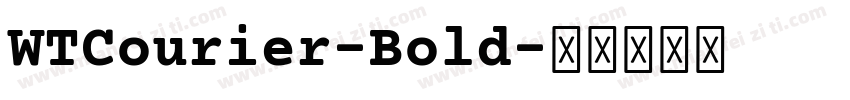WTCourier-Bold字体转换