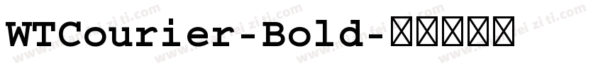 WTCourier-Bold字体转换