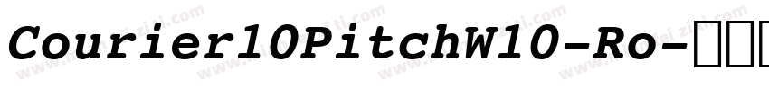 Courier10PitchW10-Ro字体转换