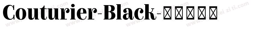 Couturier-Black字体转换