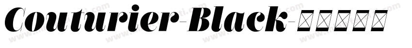 Couturier-Black字体转换