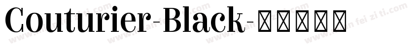 Couturier-Black字体转换
