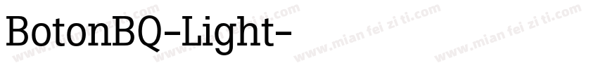 BotonBQ-Light字体转换
