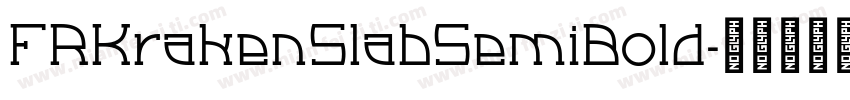 FRKrakenSlabSemiBold字体转换