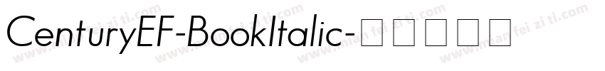 CenturyEF-BookItalic字体转换