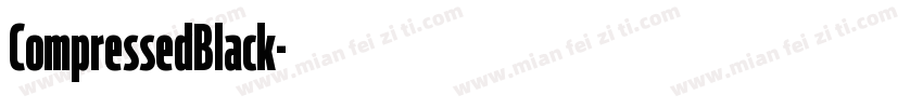 CompressedBlack字体转换