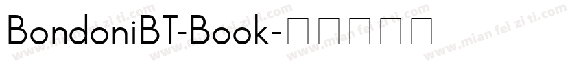 BondoniBT-Book字体转换