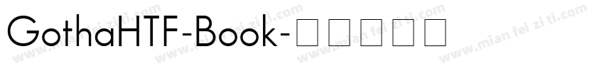 GothaHTF-Book字体转换
