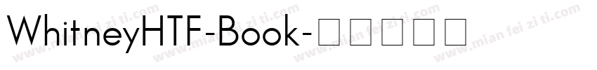 WhitneyHTF-Book字体转换