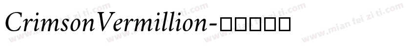 CrimsonVermillion字体转换