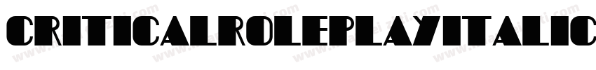 CriticalRolePlayItalic-w11jZ字体转换