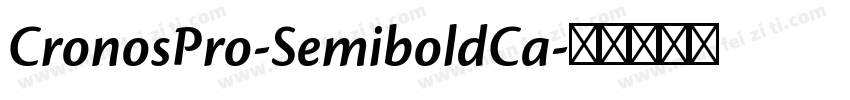 CronosPro-SemiboldCa字体转换