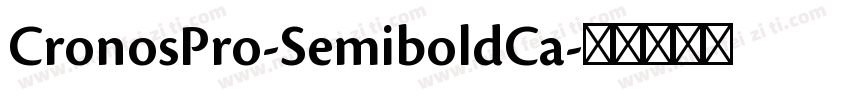 CronosPro-SemiboldCa字体转换