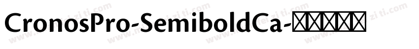 CronosPro-SemiboldCa字体转换
