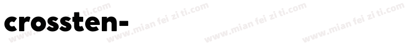 crossten字体转换