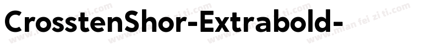 CrosstenShor-Extrabold字体转换