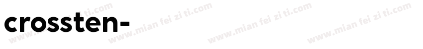 crossten字体转换