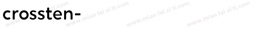 crossten字体转换